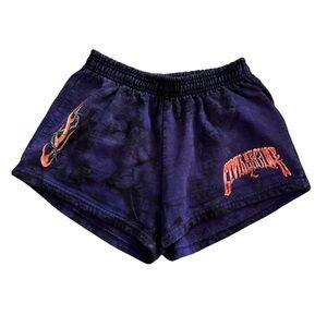 CIVILREGIME women’s purple tie dye cotton athletic leisure shorts small like new
